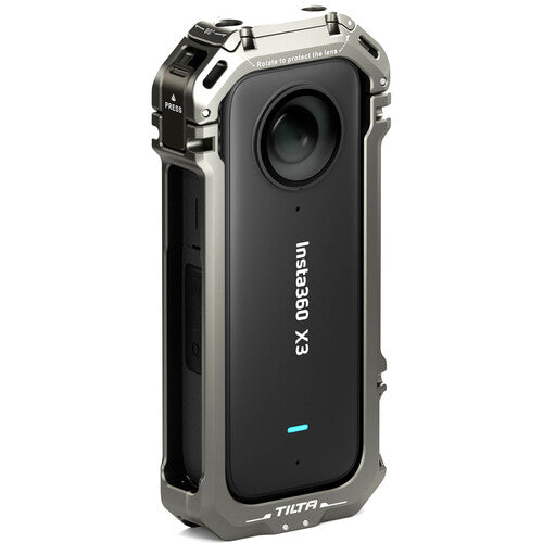 Tilta Full Camera Cage para Insta360 X3 con soporte giratorio y montaje GoPro