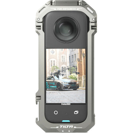Tilta Full Camera Cage para Insta360 X3 con soporte giratorio y montaje GoPro