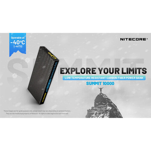 Nitecore Summit 10000 Power Bank batería 10000mAh puertos USB-A y USB-C