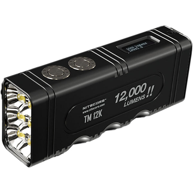 Nitecore TM12K Linterna LED Recargable 12000 Lúmenes OLED USB-C