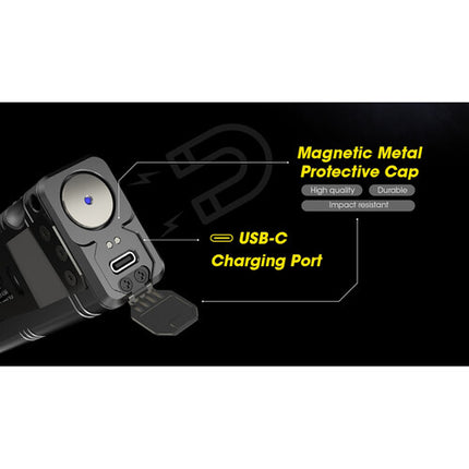 Nitecore TM12K Linterna LED Recargable 12000 Lúmenes OLED USB-C
