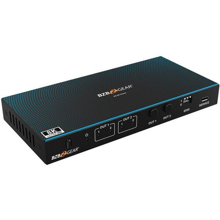 BZBGEAR Matriz HDMI 2x2 8K60 HDMI 2.1 con De-Embedder de Audio y Control IR