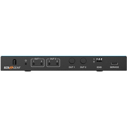 BZBGEAR Matriz HDMI 2x2 8K60 HDMI 2.1 con De-Embedder de Audio y Control IR