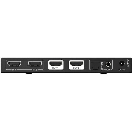BZBGEAR Matriz HDMI 2x2 8K60 HDMI 2.1 con De-Embedder de Audio y Control IR