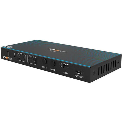 BZBGEAR Matriz HDMI 2x2 8K60 HDMI 2.1 con De-Embedder de Audio y Control IR