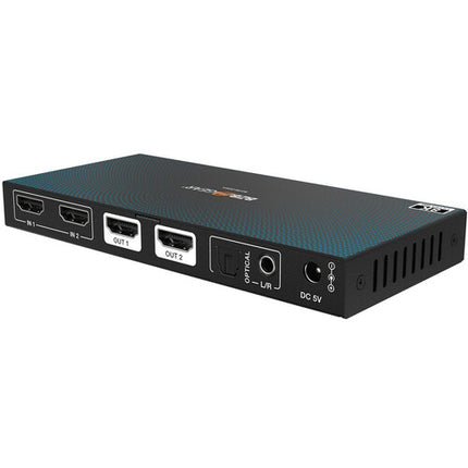 BZBGEAR Matriz HDMI 2x2 8K60 HDMI 2.1 con De-Embedder de Audio y Control IR