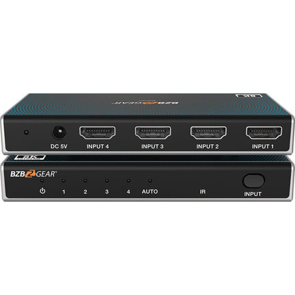 BZBGEAR Switch HDMI 2.1 4x1 8K60 HDR 4:4:4 Submuestreo