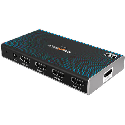 BZBGEAR Switch HDMI 2.1 4x1 8K60 HDR 4:4:4 Submuestreo