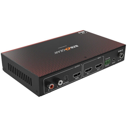BZBGEAR 2x1 Multivisor 4K60 con Switcher Seamless y De-Embedder de Audio 18 Gb/s HDMI