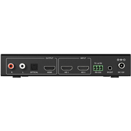 BZBGEAR 2x1 Multivisor 4K60 con Switcher Seamless y De-Embedder de Audio 18 Gb/s HDMI