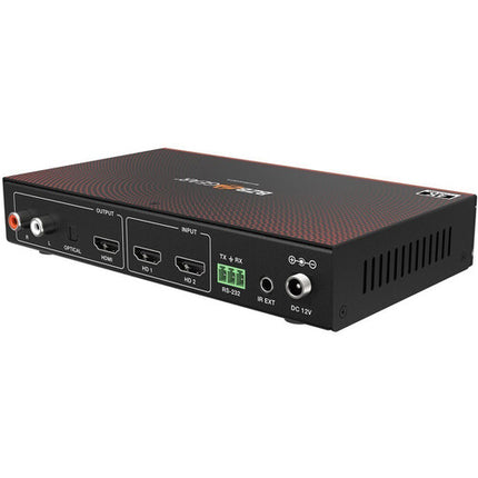 BZBGEAR 2x1 Multivisor 4K60 con Switcher Seamless y De-Embedder de Audio 18 Gb/s HDMI