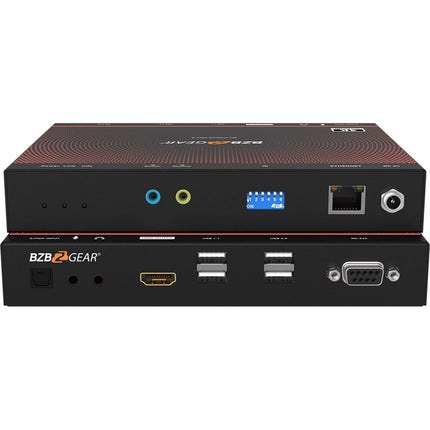 BZBGEAR Receptor Multicast AV 4K UHD con Video Wall PoE y Extensión IR RS-232 USB
