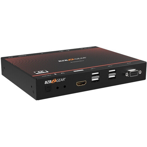 BZBGEAR Receptor Multicast AV 4K UHD con Video Wall PoE y Extensión IR RS-232 USB