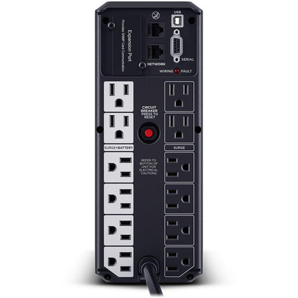 CyberPower BRG1500AVRLCD2 SAI inteligente 1500 VA 900W 12 enchufes USB