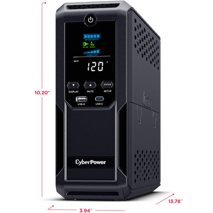 CyberPower BRG1500AVRLCD2 SAI inteligente 1500 VA 900W 12 enchufes USB