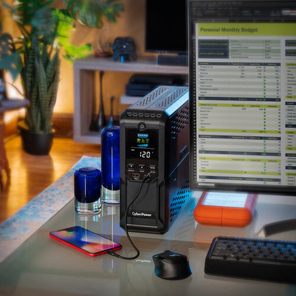 CyberPower BRG1500AVRLCD2 SAI inteligente 1500 VA 900W 12 enchufes USB