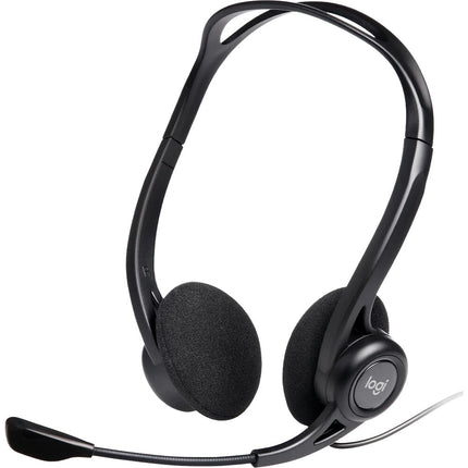 Logitech 960 Auriculares USB con Micrófono Antirruido Control de Volumen y Micrófono Ajustable
