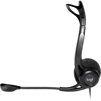 Logitech 960 Auriculares USB con Micrófono Antirruido Control de Volumen y Micrófono Ajustable