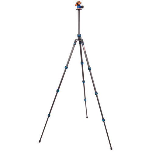 3 Legged Thing Punks Billy 2.0 Trípode de Fibra de Carbono 65.3" con Cabezal Bola AirHed Neo 2.0 Azul