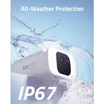 eufy Security SoloCam S40 Cámaras de Seguridad Exterior 2560x1440 Resolución Visión Nocturna 8GB