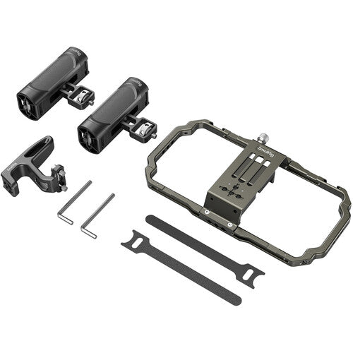 SmallRig Universal Mobile Phone Video Rig Kit para teléfonos 2.3 a 3.4 pulgadas con asas y cage