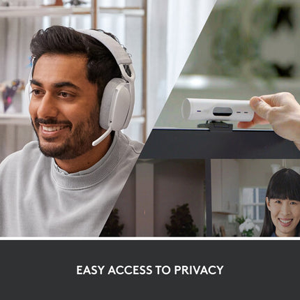 Logitech Brio 500 Webcam 1080p 30fps 90° Diagonal y Auriculares Inalámbricos Zone Vibe 100