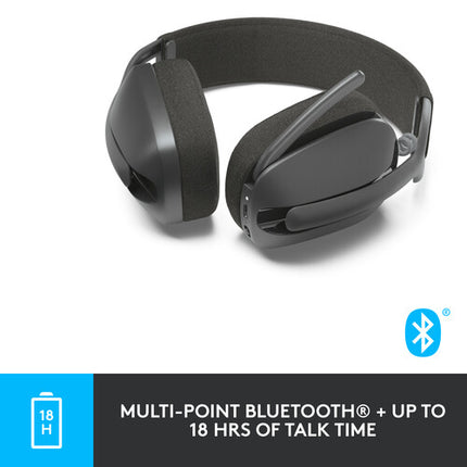 Logitech Brio 500 Webcam Full HD 1080p 90° Zoom + Zone Vibe 100 Auriculares inalámbricos