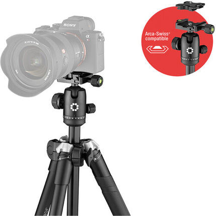 JOBY RangePod Smart Trípode Negro Capacidad 8 kg Altura 167 cm con Soporte para Teléfono