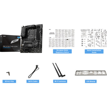 MSI PRO B760-P WIFI DDR4 Placa Base ATX LGA 1700 4x DDR4 RAM SATA III M.2