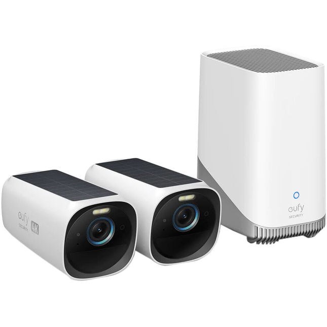 eufy Security eufyCam 3 Kit Cámaras de Seguridad Inalámbricas 4K UHD 2 Unidades 16GB Integrada