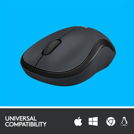 Logitech M220 SILENT Ratón Inalámbrico Negro 1000 dpi 18 Meses Batería
