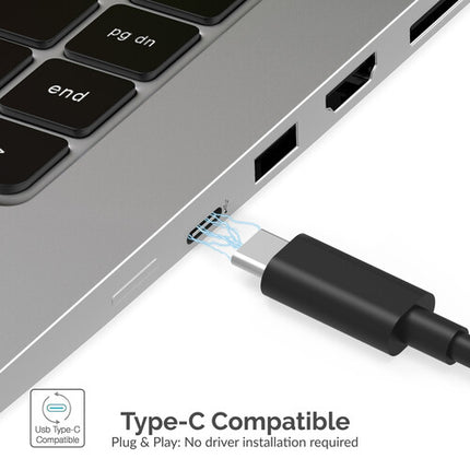 Sabrent Adaptador USB-C a Doble HDMI con Cable Integrado 7.6" 4K UHD