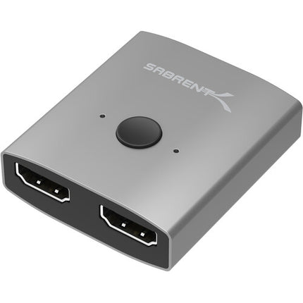 Sabrent Switch HDMI 2 Puertos 4K Conmutador con Botón