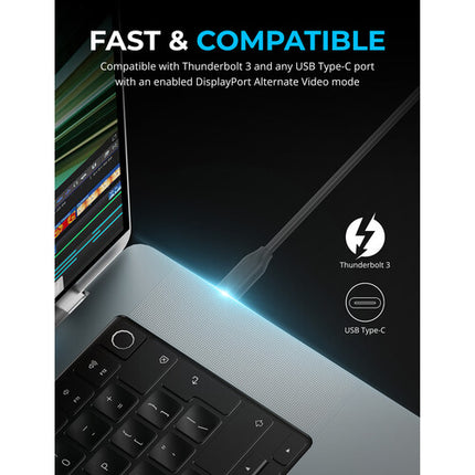 Sabrent Adaptador USB-C a Doble HDMI y DisplayPort 4K60 HDR