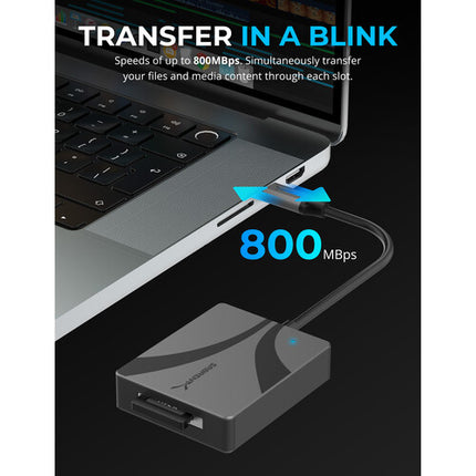 Sabrent CFexpress Type A Lector de Tarjetas USB 3.2 Gen 2 800 MB/s Aluminum