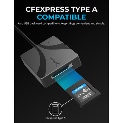 Sabrent CFexpress Type A Lector de Tarjetas USB 3.2 Gen 2 800 MB/s Aluminum