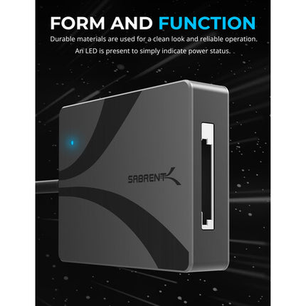 Sabrent CFexpress Type A Lector de Tarjetas USB 3.2 Gen 2 800 MB/s Aluminum