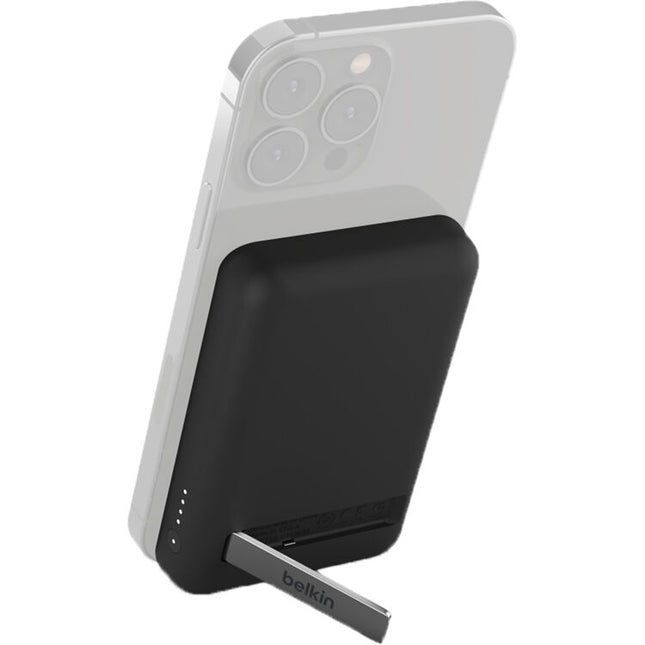 Belkin BoostCharge Power Bank inalámbrico 5000mAh 7.5W con soporte negro