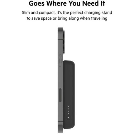 Belkin BoostCharge Power Bank inalámbrico 5000mAh 7.5W con soporte negro