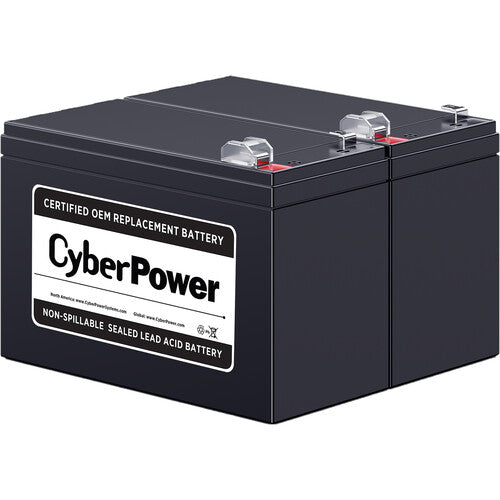 CyberPower RB1290X2 Batería Sellada Plomo Ácido 2 x 12V 9Ah Reemplazo