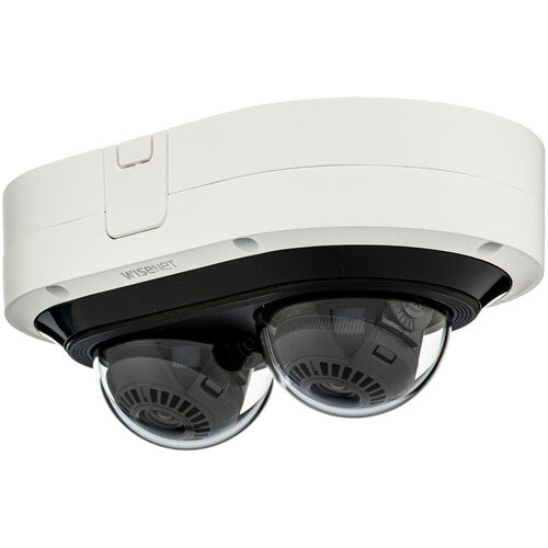 Hanwha Vision PNM-C12083RVD Cámara Domo Multidireccional 6MP 2 Sensores Visión Nocturna IP66