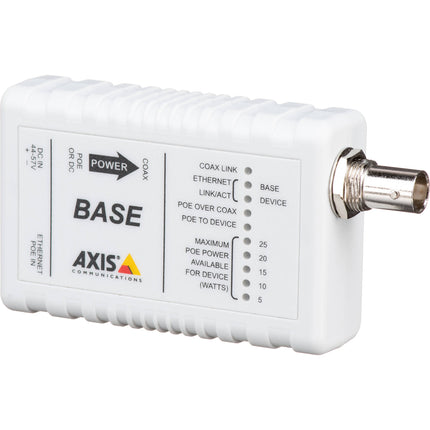 Axis Communications T8641 Unidad Base PoE+ sobre Cable Coaxial 1600' Alcance