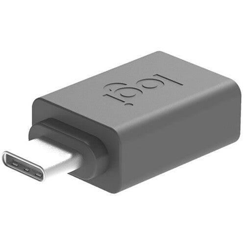 Adaptador Logitech USB-A Hembra a USB-C Macho Negro para productos inalámbricos