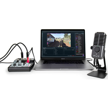 IK Multimedia iRig Stream Mic Micrófono USB Condensador 1/2 Pulg Cardioide
