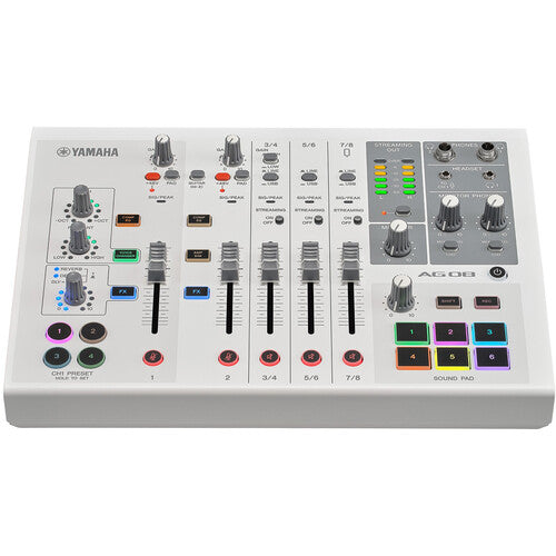Yamaha AG08 Estación de Streaming 8 Canales USB-C 2 Micrófonos