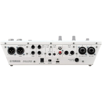 Yamaha AG08 Estación de Streaming 8 Canales USB-C 2 Micrófonos