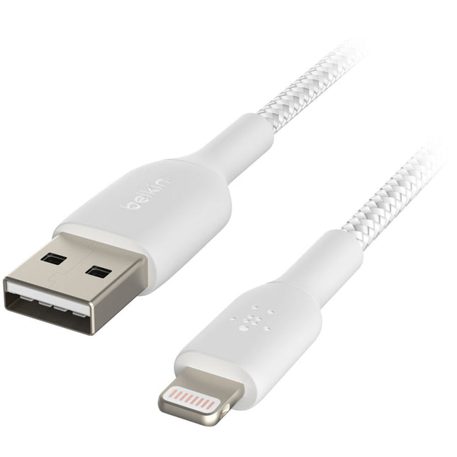 Belkin BoostCharge Cable Lightning a USB-A Trenzado 2 Metros Blanco