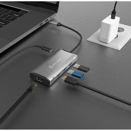 j5create 4K60 Elite USB-C Travel Dock HDMI 4K60 100W PD USB 3.2