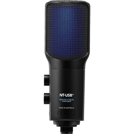 RODE NT-USB+ Micrófono USB Profesional con Preamp 24-Bit 48 kHz y Soporte Tripode