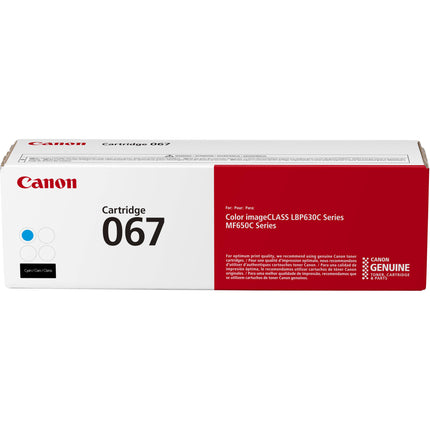 Cartucho de tóner Canon 067 Cyan para imageCLASS LBP633Cdw y MF654Cdw